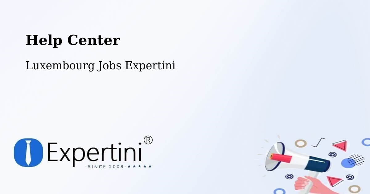 Help Center – Capellen - Luxembourg Jobs Expertini