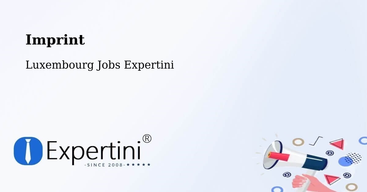 Imprint – Capellen - Luxembourg Jobs Expertini